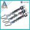 Metal keychain silk screen printing lanyard carabiner hook with strap