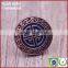 Designed high quality gold logo brown metal button rivet