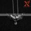 Stainless Steel Silver Black Formidable Eagle Pendant High Quality Jewelry