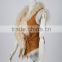 Brand New Design Irregular Collar Shearing Lamb Fur Vest