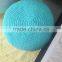 customized colors cotton knitted pouf china