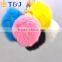 <<<2016 New Design Cute Rabbit Fur Ball Charm Chain Colorful Unisex For Car Key Ring or Bag Pom Pom Keychain/
