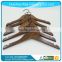 Customed LOGO Luxury Natural Wooden Hanger For Clothes