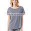 Custom Fashion Loose fit blank rounded hem t shirt women t shirt