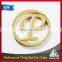 China Supplier custom embossed cut out logo trolley metal caddy coin