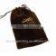Custom printed velvet jewelry pouches with logo