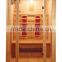 hemlock or red cedar solid wood small size family use mini sauna cabin