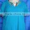 Woven neck plus size lace blouse for middle aged women
