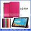 Smart Magnet Stand Tablet pc case For LG G Pad 10.1 V490 Tablet cover case