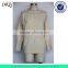 Jacquarded and white cuff cashmere pullover woman