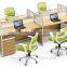 Modern Modular Silvery White Office Workstation