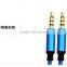 in ear earphone with spiral LED cable , shiny ear phone