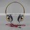 Gold Coloful Wired Headphone