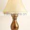 wholesale high quality parrot green resin desk lamp with Houndstooth lamp shade for home decor