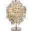 SAA popular in Australia droplet crystal table lamp with metal round base for home decor