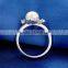 2016 European Style Rings 925 Sterling Silver Pearl Ring Design
