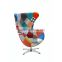 Patchwork cheap egg chair waiting room chairs