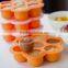 Anti slip Design 7 cavity Frozen Baby Food Box Silicon Baby Feeding Set