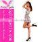 Colorful Digital Print Skater Dress For Women