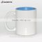 Sunmeta Factory Supply 11oz Inner and Handle Color Ceramic Sublimation Mugs (SKB03)
