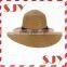 hot selling lady wide brim floppy woven paper straw hat
