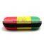 hotsale Red/green/yellow three bars ego ce4 zipper case zipper pencil case