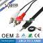SIPU 3.5mm to 2Rca av cable best price audio video cable wholesale xx japan hd cable supplier