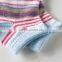 The new female socks socks stripe dyed thick line low school style casual socks