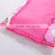 100% cotton Infant Kindergarten anti kicking sleeping bag quilt for four seasons detachable and washable pink teddy bear