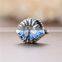 D137 Jewelry 925 Women Charm Beads,european Silver Blue Butterfly Charm for Women