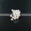 6mm half drilled white round artificial imitation mother of pearl shell pearl beads for earrings studs DIY supplies 3021049