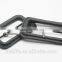 Inner Size 5.0 CM*2.6 CM cm Black Real Leather Buckles Buttons with Metal Pin