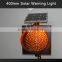 400MM solar panel LED traffic warning signal traffic light blinker