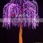 RGB led artificial willow tree light for building decoration