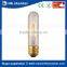 2016 hot sale 40W E26/E27/B22 T10 clear tubular vintage filament edison bulb amber tungsten lamp
