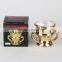 2016 New Hot Sell Golden Arabic Incense Burner Candle Burner Cramic Incense Burner for Charcoal