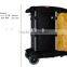 Janitor Cart with cover, Multipurpose cover cleaning trolley,