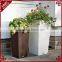 Resin rattan woven indoor decorative tall japanese planters