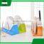 Kitchen accessories multipurpose plastic chopping board pot pan tool flatware knife storage rack holder