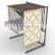 Floor Standing Metal Display Rack for Fabrics