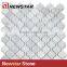 Newstar Cheap White Carrara Marble Lantern Mosaic Tile Backsplash Wall