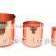 Branding golden copper silver matte black candle jar
