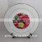 Autumn Flower Sublimation Printing Ceramic Plate Wedding Decoration