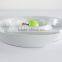 Hospitality hotel supply candy plate round porcelain compartments tray