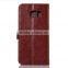 High quality pu leather wallet card slot holder flip case for Samsung S6 Edge, flip leather case