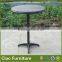 High end bar furniture plastic wood bar table stool set