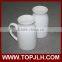 custom logo printing white sublimation ceramic tea mug for transfer printing