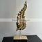 Resin Art Leaf Statue Decoration