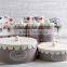 New Stylish Airtight Metal Tin Tea Coffee Sugar Canister Storage Bin with Flower Lid