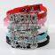 Pet Collar Strong Tough Dog Collars Fashion Pu Leather Dog Collar with letter